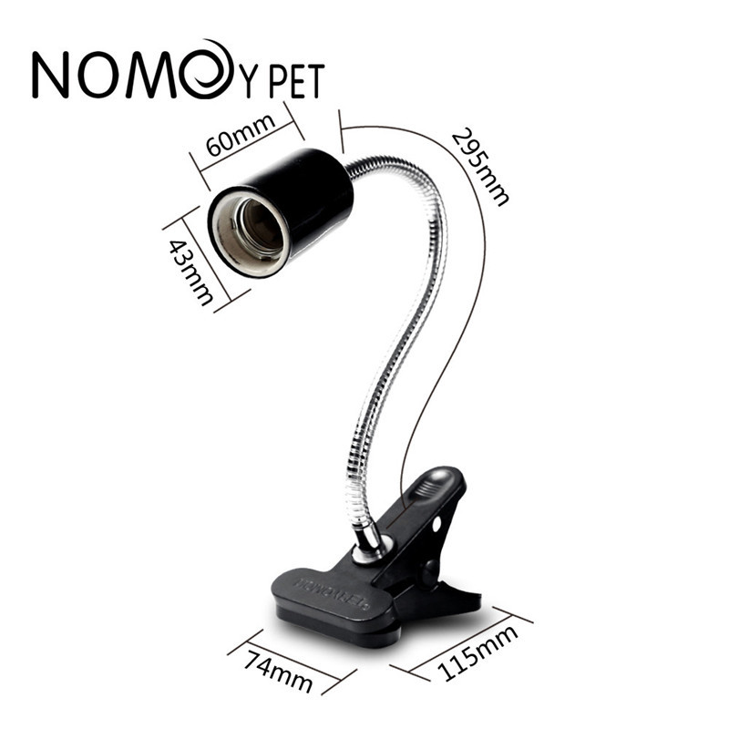 Lampă de încălzire pentru reptile, reglabilă UVA/UVB, suport cu clips pentru acvariu, lampă pentru reptile, șopârlă țestoasă, șarpe, terariu
