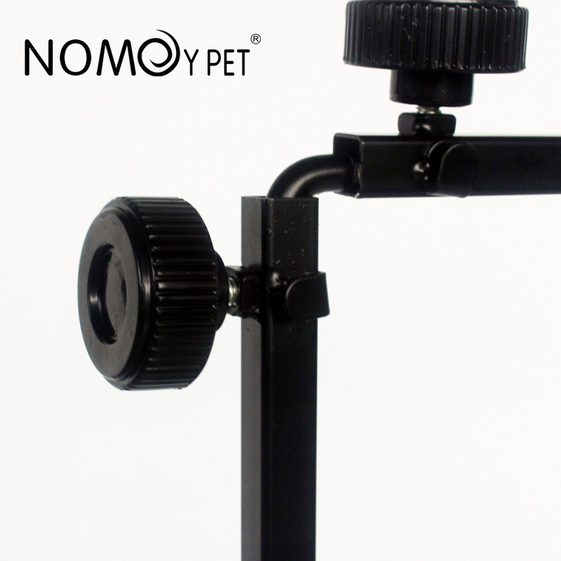 Βάση φωτιστικού βάσης ρυθμιζόμενου φωτιστικού δαπέδου για ερπετά Στήριγμα λαμπτήρα προσγείωσης Μεταλλικό στήριγμα για φωτιστικό θέρμανσης Reptile Terrarium