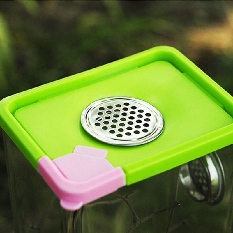 Akrüülist roomajate aretuskast, läbipaistev roomajate terraariumikandja, hingav söödakast madu ämbliksisaliku skorpioni sajajalgsele