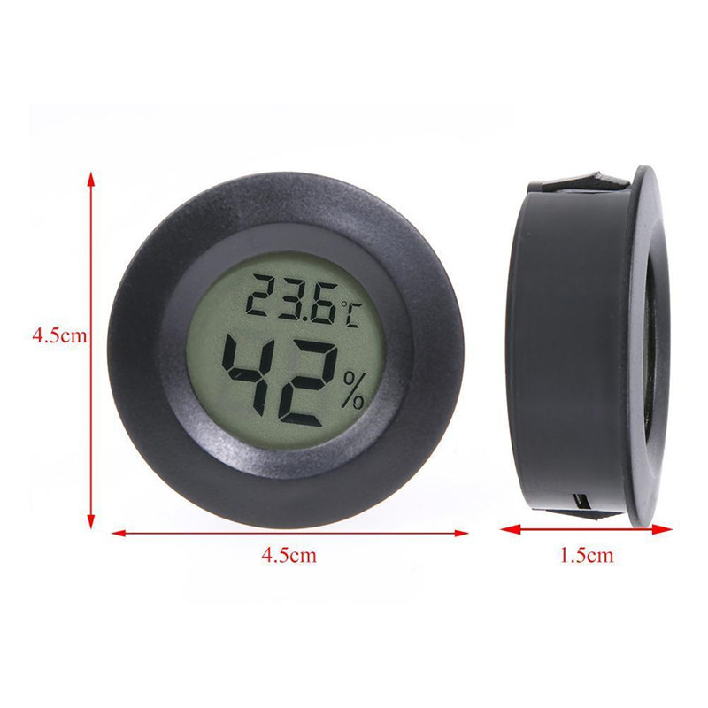 Didelio tikslumo skaitmeninis termometro higrometro matuoklis roplių vėžlių terariumo akvariumo rezervuaro priedai Temperatūra Drėgmė