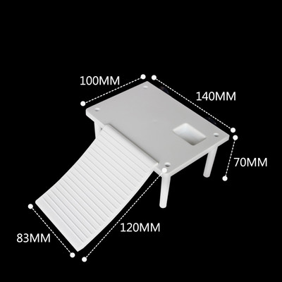 Πλατφόρμα Basking Χελώνας Fish Tank Aquarium Ladder Island Ράμπα ερπετών Βεράντα ανάπαυσης χελώνας με βεντούζες 2 τμχ