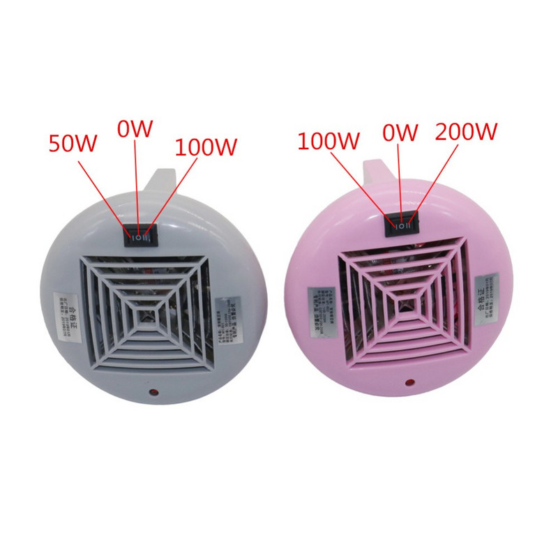 1 buc 220V încălzire pentru animale de companie E27 3 reglaj fișier 50W-0-100W, 100W-0-200W pentru lampă pentru animale de companie reptile