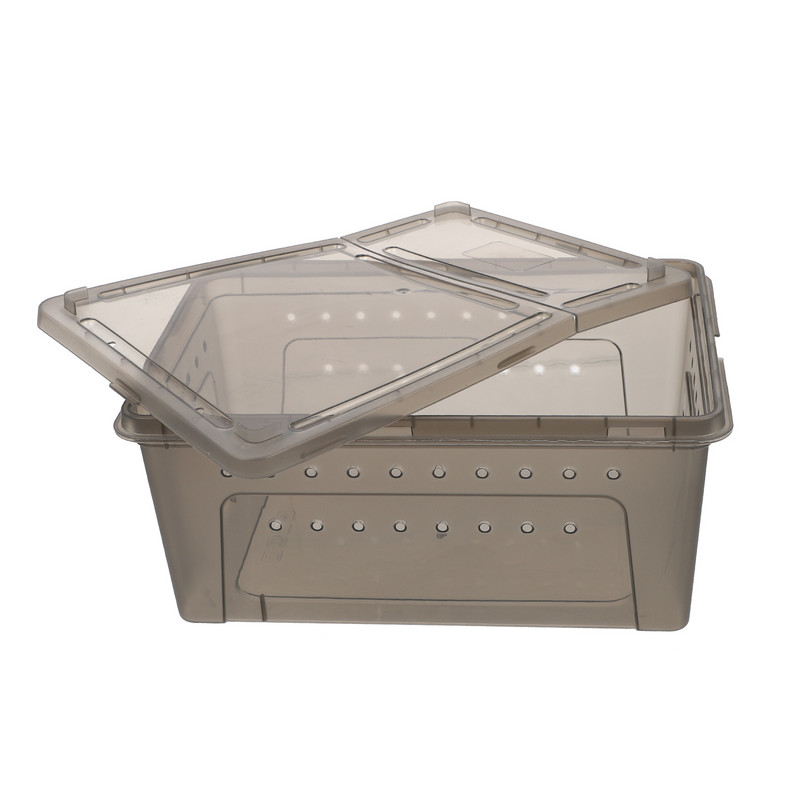Box Reptile Breeding Terrarium Tank Pet Feeding Cage Lizard Feederturtle Animal Snake House Spider Case Containerinect Grimp