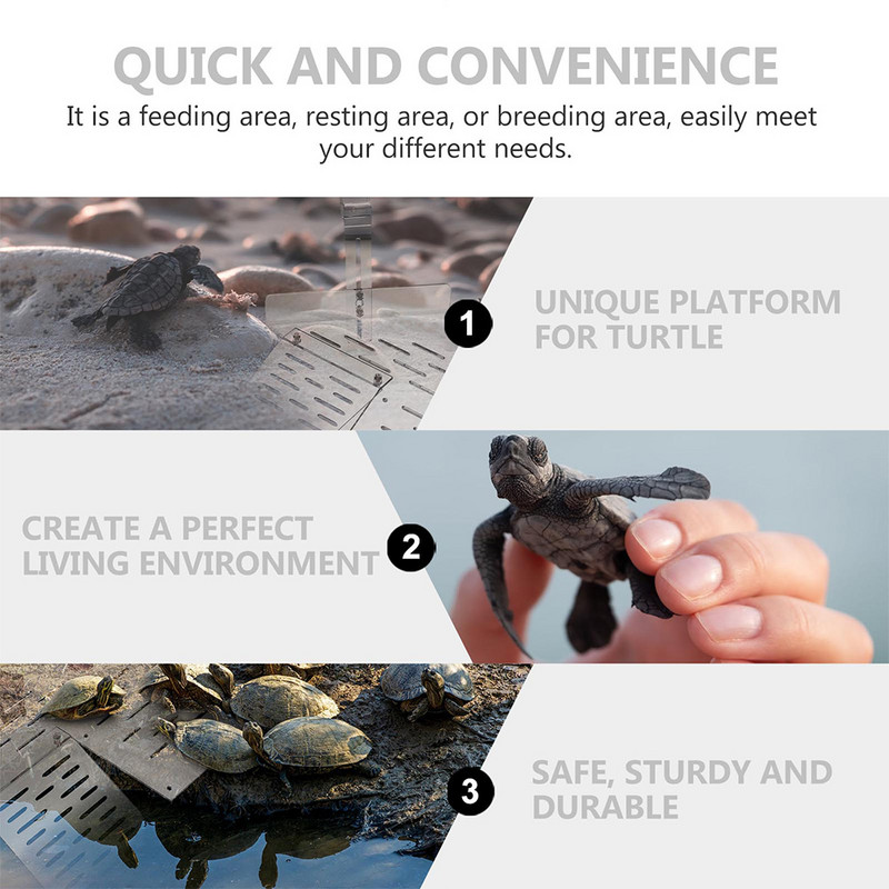 Πλατφόρμα χελώνας Ράμπα ερπετών Χελώνας Ακρυλική Βεράντα Αναρρίχησης Αναρρίχηση Αποβάθρα Ενυδρείο Habitat Diy Area Ladder