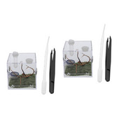 Cutie de păianjen Cușcă pentru reptile Terariu Habitat Acrilic Bug Hrănire melci Casă de reproducere Purtător Critter Tank Container Jumping Keeper