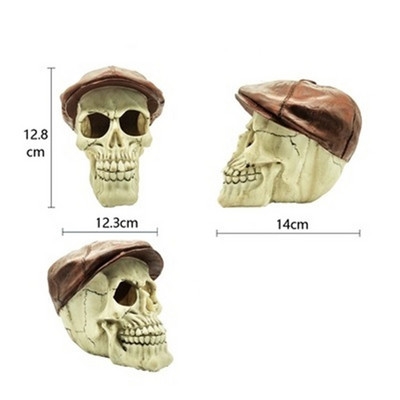Akvariumo roplių dėžutė žuvų bako kraštovaizdžio kaukolės papuošalai Skorpionas Gekonas Voras Driežas Gyvatė Krevetės Roplių slėptuvės