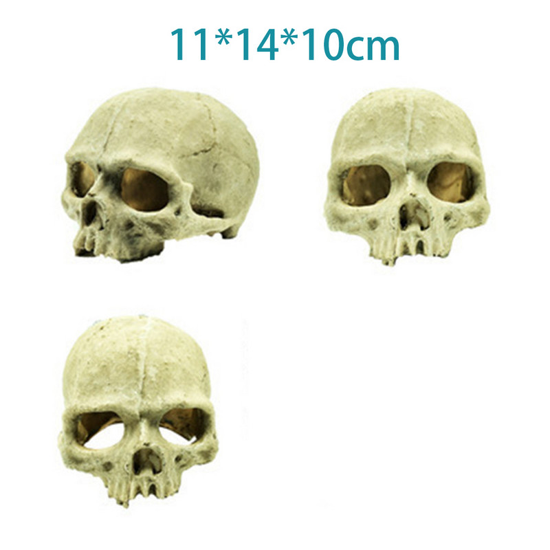 Akvariumo roplių dėžutė žuvų bako kraštovaizdžio kaukolės papuošalai Skorpionas Gekonas Voras Driežas Gyvatė Krevetės Roplių slėptuvės