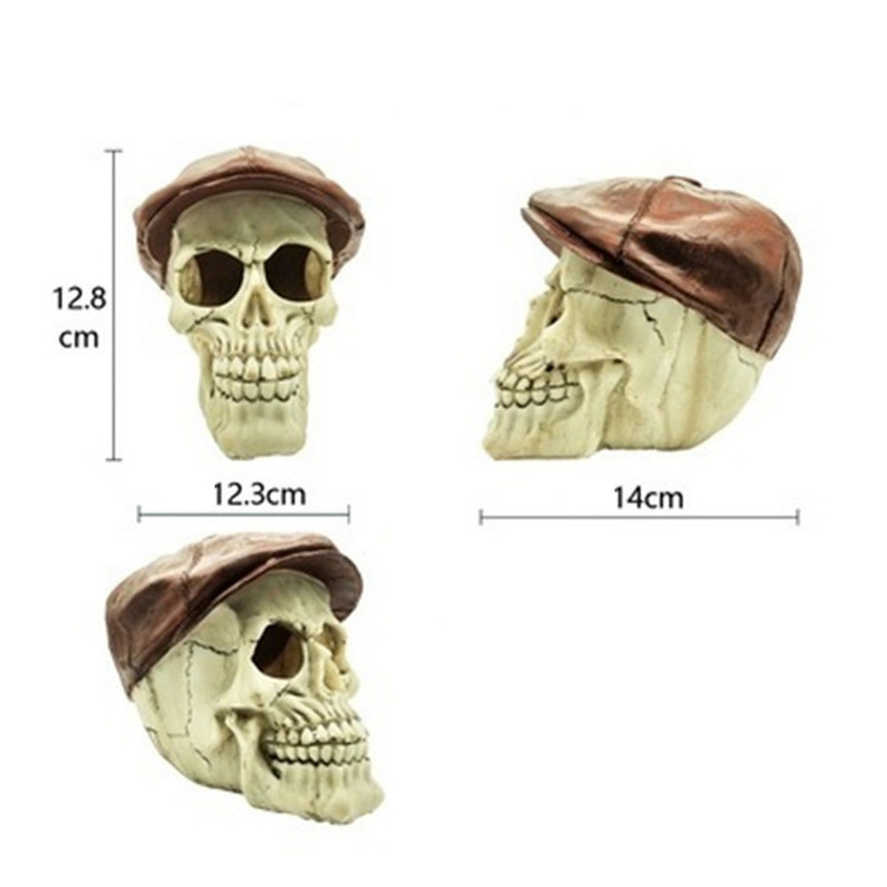 Akvariumo roplių dėžutė žuvų bako kraštovaizdžio kaukolės papuošalai Skorpionas Gekonas Voras Driežas Gyvatė Krevetės Roplių slėptuvės
