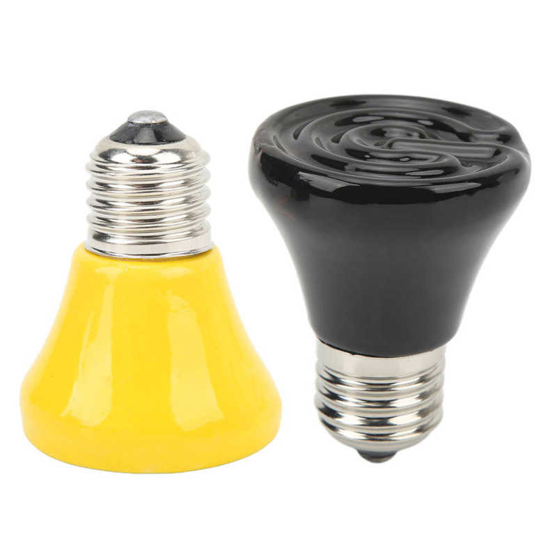 Roomajate keraamiline soojuslambi pirn Mini infrapunasoojuskeraamiline kahepaiksete küttelamp sisalikele roomajate keraamiline soojuskiirgur