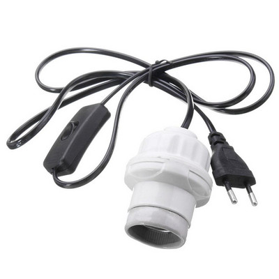 Tortoise soojuslambi pesa lambihoidiku adapteri valgustuskomplekti keraamiline kruvipesa musta kaabliga akvaariumi roomaja jaoks