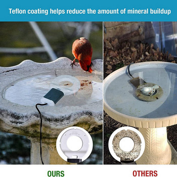Χειμερινός γεωργικός θερμοσίφωνας πόσιμου νερού 1 τεμαχίου Θερμοσίφωνας μπάνιου πουλιού (πρίζα ΗΠΑ)