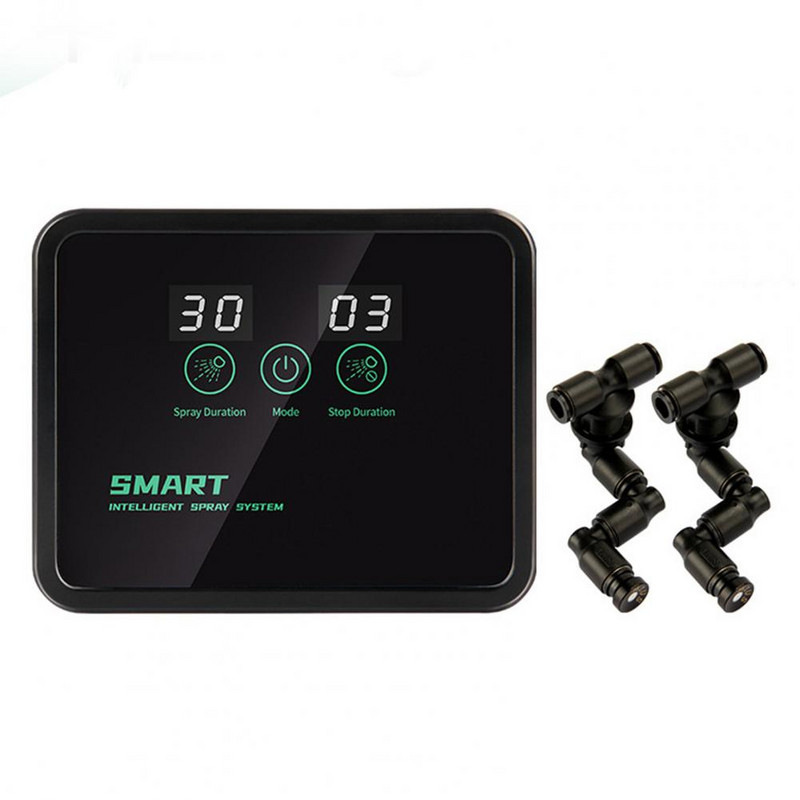 Plastic 1 set Umidificator funcțional pentru plante cu sincronizare inteligentă R-clemă Sistem de control al reptilelor Corp compact pentru casă