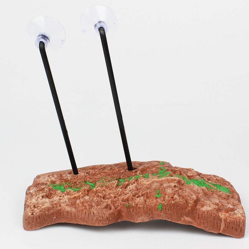 Bruņurupuču peldēšanas platforma Peldošā bruņurupuču piestātne Taisnstūrveida bruņurupuču piestātnes akvārija dekorēšana Brazīlijas bruņurupuča kāpšanas salā