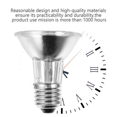 25W/50W/75W Φωτιστικό οπίσθιου φωτός ερπετού UVA UVB Θερμαντικό λαμπτήρα υπεριώδους πλήρους φάσματος