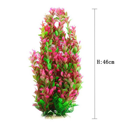 Decoratiuni pentru acvariu din plastic verde artificială din plastic, iarbă, broască țestoasă, pește, acvariu, ornament