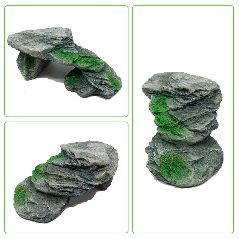 Bruņurupucis Bruņurupucis Rāpulis Ķirzaka Čūska Paslēptuve Ala Slēpta Māja Telpas sveķu terārija dekors