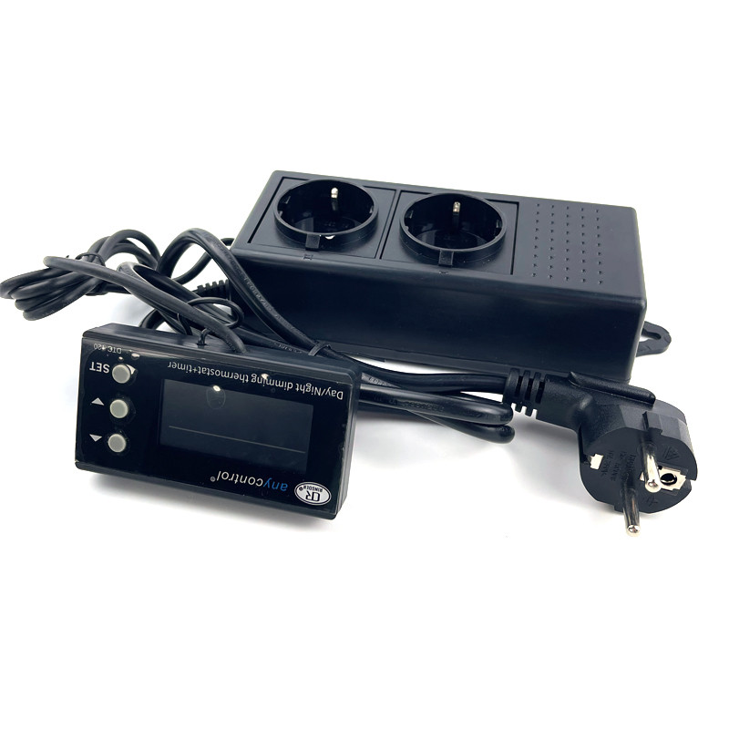 Dienos / nakties LCD skaitmeninis roplių termostatas su laikmačio reguliatoriumi, gyvūnų varliagyvių temperatūros valdikliu terariumui