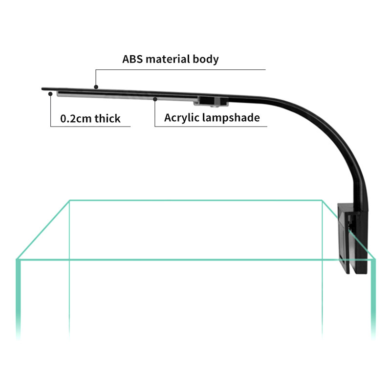 5W/10W/15W Super tanka LED rasvjeta za akvarij Svjetlo za rast biljaka Rasvjeta za vodene biljke Vodootporna svjetiljka za akvarijum