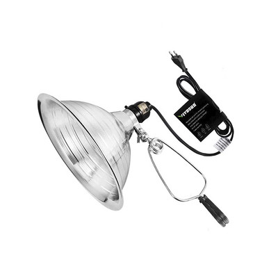 Klambervalgusti 8,5-tollise alumiiniumreflektoriga Garage Grow Light`i jaoks mõeldud fotograafia töötuled lemmikloomade klaasist anumate soojendustuled