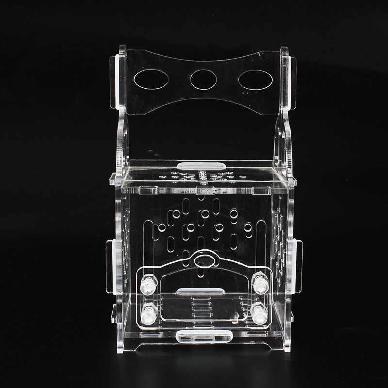 Akrüülist ämblik-putukakast Mini roomajate terraariumipaak läbipaistev putukapüüdja puur lastele looduse uurimise tööriistad