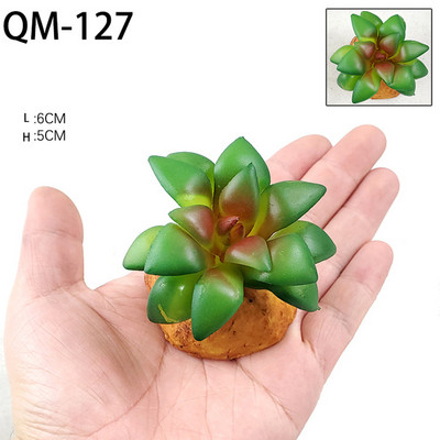 Rāpuļu mākslīgie augi Bruņurupuču tvertnes dekorēšana Abinieku dzīvotņu slēptuve Terārija rotājumi Tuksneša zemes augu ainavu veidošana