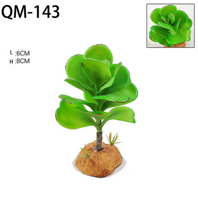 Rāpuļu mākslīgie augi Bruņurupuču tvertnes dekorēšana Abinieku dzīvotņu slēptuve Terārija rotājumi Tuksneša zemes augu ainavu veidošana