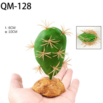 Rāpuļu mākslīgie augi Bruņurupuču tvertnes dekorēšana Abinieku dzīvotņu slēptuve Terārija rotājumi Tuksneša zemes augu ainavu veidošana