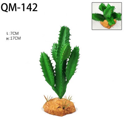 Rāpuļu mākslīgie augi Bruņurupuču tvertnes dekorēšana Abinieku dzīvotņu slēptuve Terārija rotājumi Tuksneša zemes augu ainavu veidošana