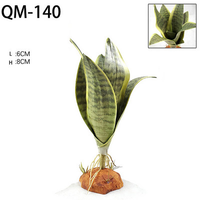 Rāpuļu mākslīgie augi Bruņurupuču tvertnes dekorēšana Abinieku dzīvotņu slēptuve Terārija rotājumi Tuksneša zemes augu ainavu veidošana