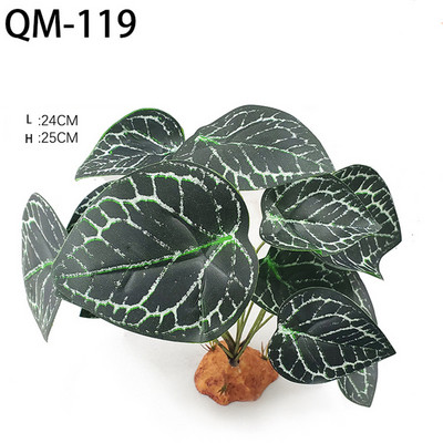 Rāpuļu mākslīgie augi Bruņurupuču tvertnes dekorēšana Abinieku dzīvotņu slēptuve Terārija rotājumi Tuksneša zemes augu ainavu veidošana