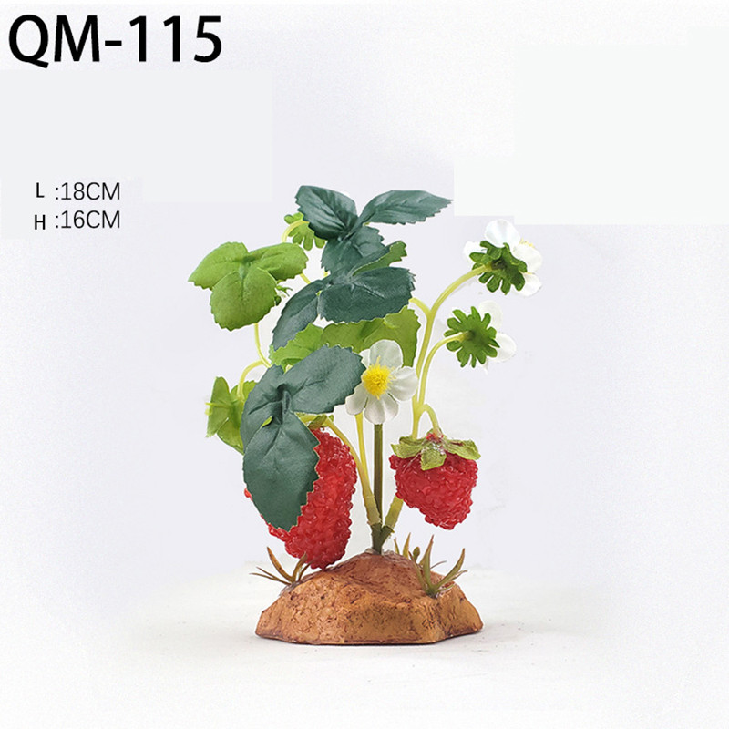 Rāpuļu mākslīgie augi Bruņurupuču tvertnes dekorēšana Abinieku dzīvotņu slēptuve Terārija rotājumi Tuksneša zemes augu ainavu veidošana