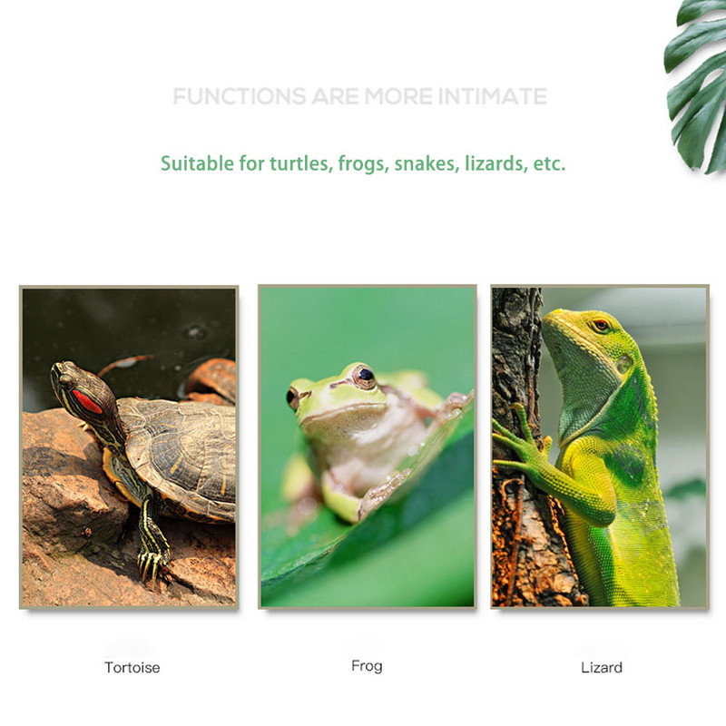 Bec pentru lampă de căldură pentru reptile E27 UVA pentru animale de companie țestoasă șarpe lguane șopârlă UV simulează lămpile spot în lumina lunii pe timp de noapte Piese de schimb