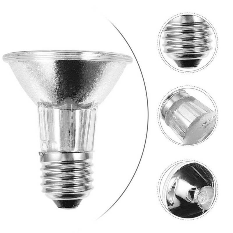 25W/50W/75W Reptile Bask Back Light Lampă de încălzire UVA UVB Bec ultraviolet cu spectru complet