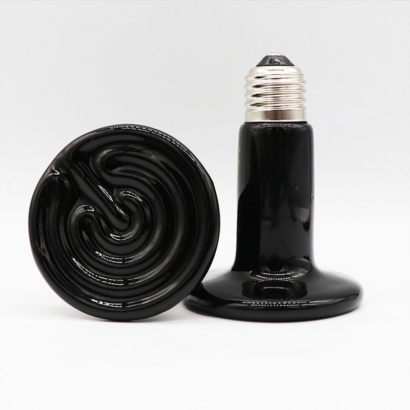 100 w mājdzīvnieku apsildes gaismas keramikas infrasarkanā apsildes lampa, sprādziendroša 220 V–240 V amfībijas rāpuļu mājdzīvnieku apkures lampas sildītājs