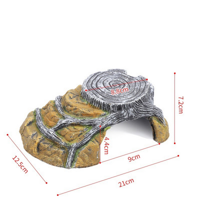 Adăpost pentru reptile Peșteră de ascundere a animalelor mici, cavernă pentru broaște țestoase, pervazuri pentru găzduire, pervaz de șist pentru reptile, amfibieni, decor de terariu