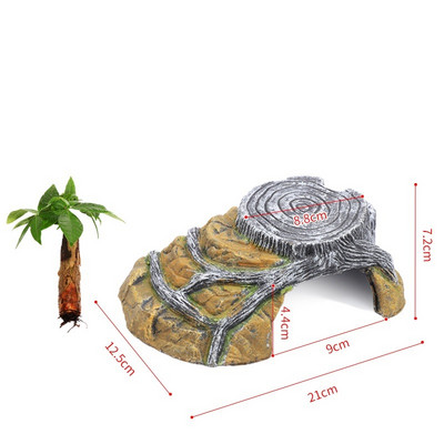 Adăpost pentru reptile Peșteră de ascundere a animalelor mici, cavernă pentru broaște țestoase, pervazuri pentru găzduire, pervaz de șist pentru reptile, amfibieni, decor de terariu