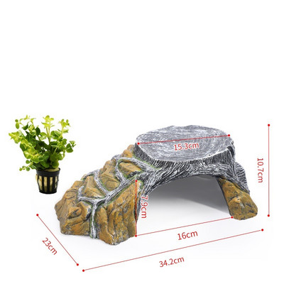 Adăpost pentru reptile Peșteră de ascundere a animalelor mici, cavernă pentru broaște țestoase, pervazuri pentru găzduire, pervaz de șist pentru reptile, amfibieni, decor de terariu