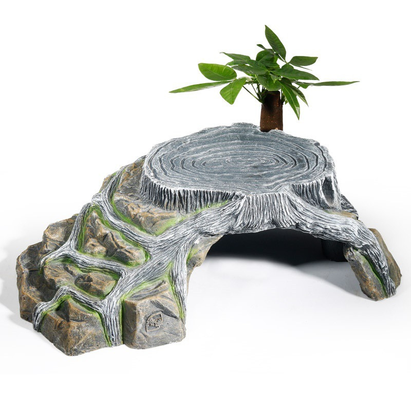 Adăpost pentru reptile Peșteră de ascundere a animalelor mici, cavernă pentru broaște țestoase, pervazuri pentru găzduire, pervaz de șist pentru reptile, amfibieni, decor de terariu