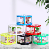 Μίνι διάφανο κουτί εντόμων με καπάκι Δεξαμενή χελώνας Κατάλληλα αξεσουάρ για κατοικίδια για διακόσμηση γραφείου τραπεζιού σαλονιού γραφείου