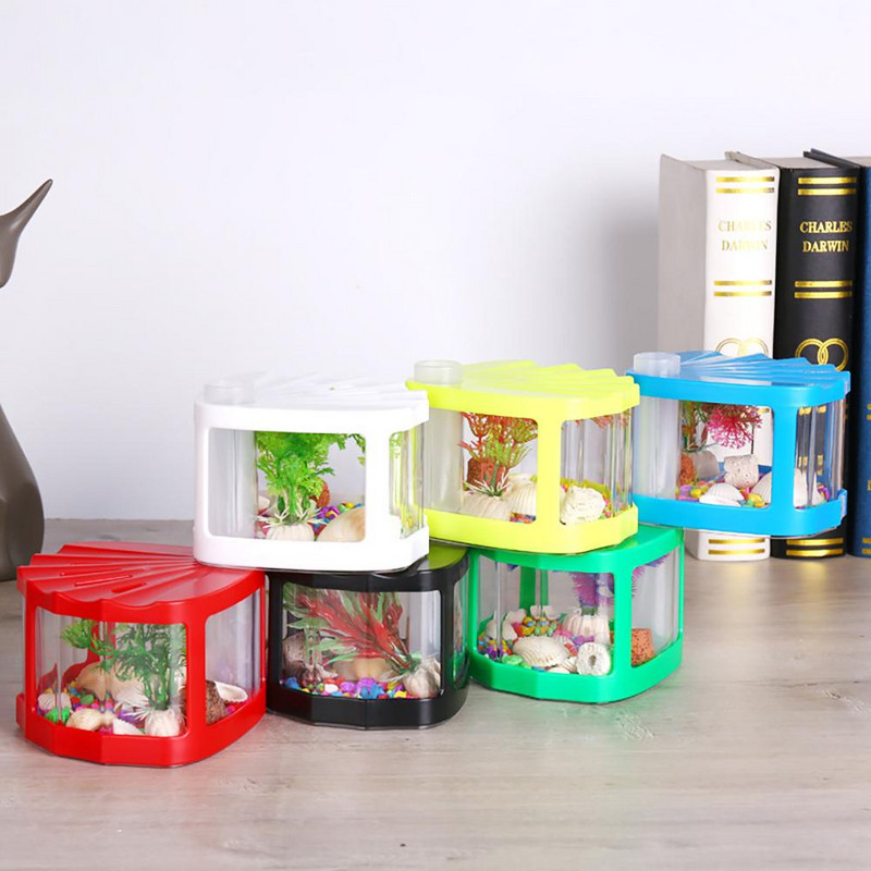 Μίνι διάφανο κουτί εντόμων με καπάκι Δεξαμενή χελώνας Κατάλληλα αξεσουάρ για κατοικίδια για διακόσμηση γραφείου τραπεζιού σαλονιού γραφείου