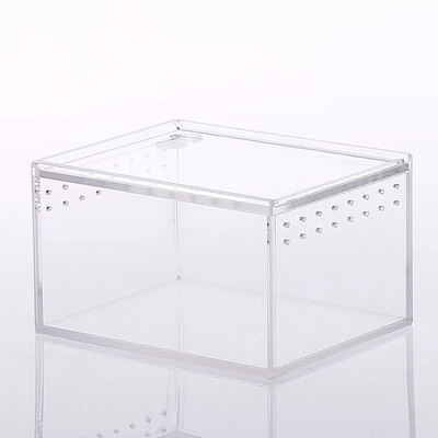 Κουτί αναπαραγωγής ερπετών Μεγάλο ακρυλικό διαφανές συρόμενο κάλυμμα Reptile Tank Insect Spider Tortoise Lizard Feeding Box Terrarium