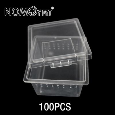 10 tk Väike plastikust roomajate söödakast terraariumi roomajate reisikast geko konna ämblikmao sisaliku terraariumi jaoks