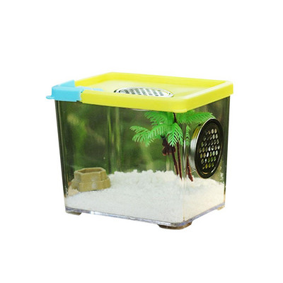 Rezervor de terariu Cutie transparentă de reproducție pentru reptile Cutie de hrănire pentru terariu pentru reptile din acril transparent Cutie ecologică asamblată Scorpion