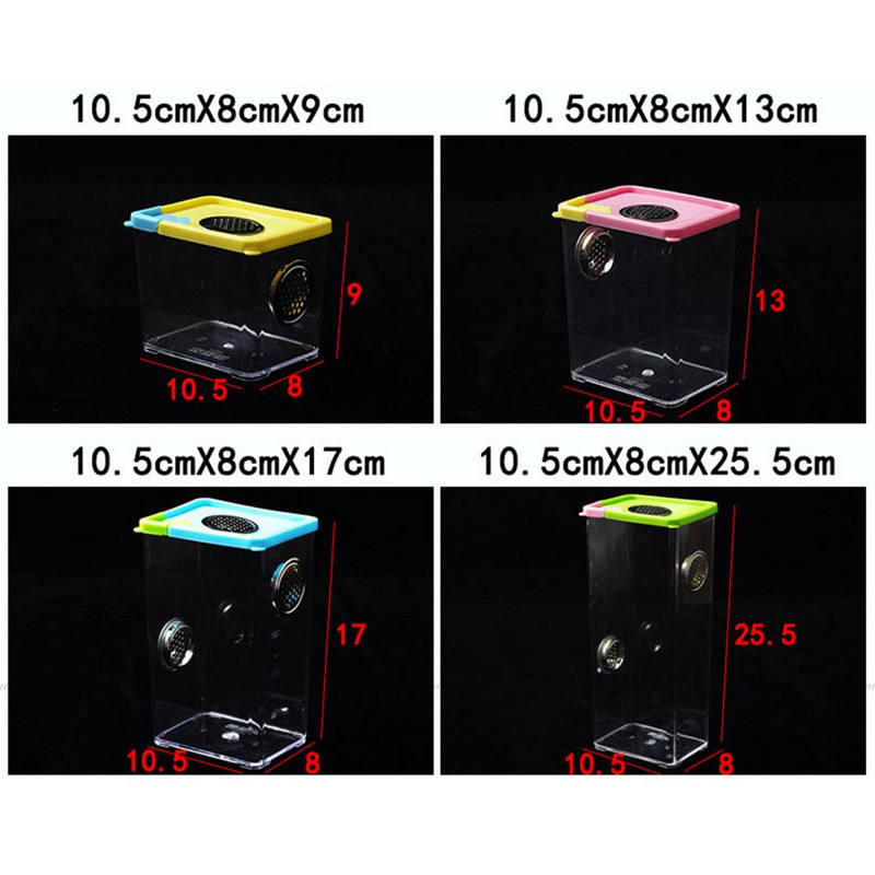 Rezervor de terariu Cutie transparentă de reproducție pentru reptile Cutie de hrănire pentru terariu pentru reptile din acril transparent Cutie ecologică asamblată Scorpion