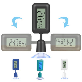 72XD Мини хигрометър Термометър Цифров LCD монитор Вътрешен външен измервател на влажност за терариум за оранжерийни влечуги ℉ / ℃
