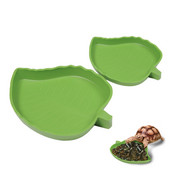 Amfibieni Hrănitor pentru Reptile Bazin de hrănire Terarium pentru reptile din plastic Broasca țestoasă Soparlă Cu șenile Bol Bazin Fântână de apă pentru broaște țestoase