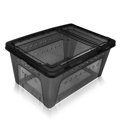 Cutie de hrănire pentru reptile Container mic pentru creșterea șarpelor Cutie de incubație transparentă pentru incubație Mini Casă pentru animale de companie pentru șopârlă Tarantula Spide