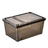 Casa Reptile Caseta Container Habitat Transport Terariu pentru Sarpe Spide Transparent PP Hrănire Alimentare Insecte Accesorii pentru Animale de companie Soparla