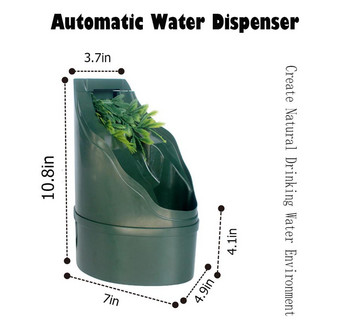 Фонтан за пиене на вода за влечуги Автоматична поилка за хранене Филтър Гущер Хамелеон Змия Влечуги Земноводни Аксесоари за терариум