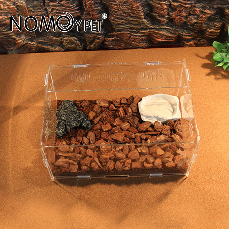Cutie de reproducere a reptilelor Păianjen acrilic Soparla Micro habitate Reptile Terariu detasabil Rezervor de vivarium